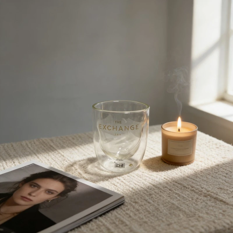 The Double Layer Egg Shaped Glass Tumblers