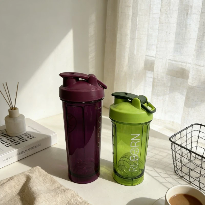 Fitness Transparent Protein Shaking Water Bottle