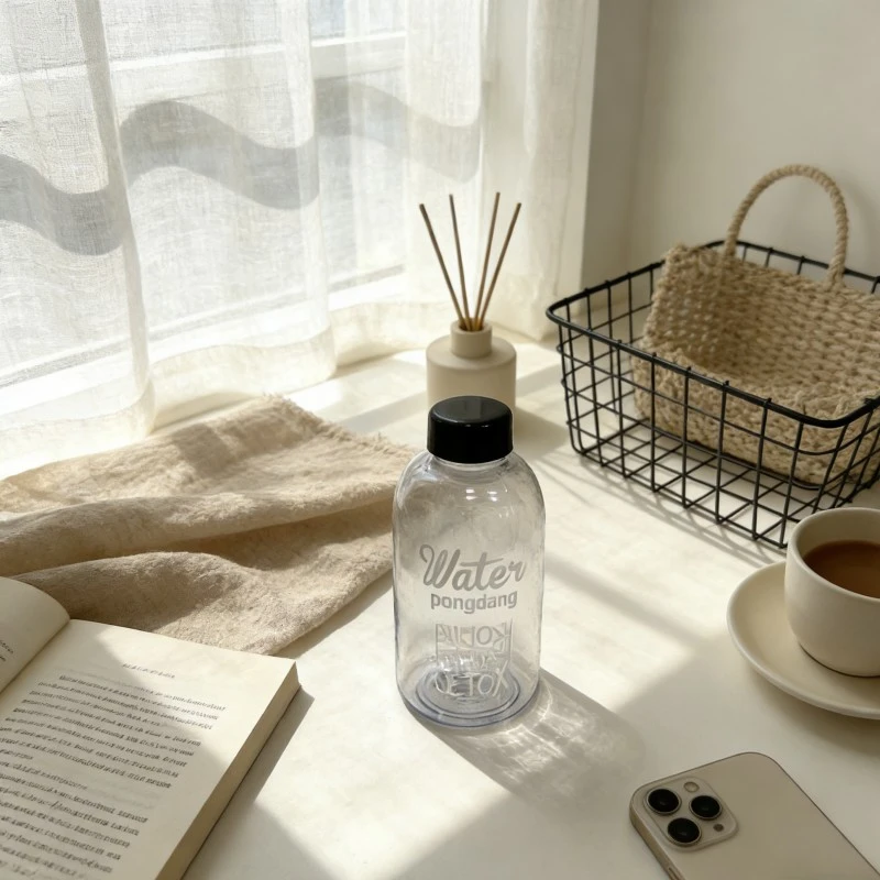Transparent Reusable Plastic Water Bottles