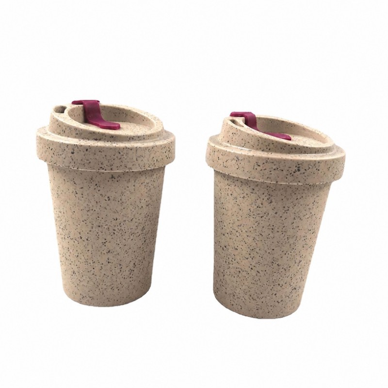 12oz টেকসই কফি গ্রাউন্ড পুনরায় ব্যবহারযোগ্য ভ্রমণ কাপ